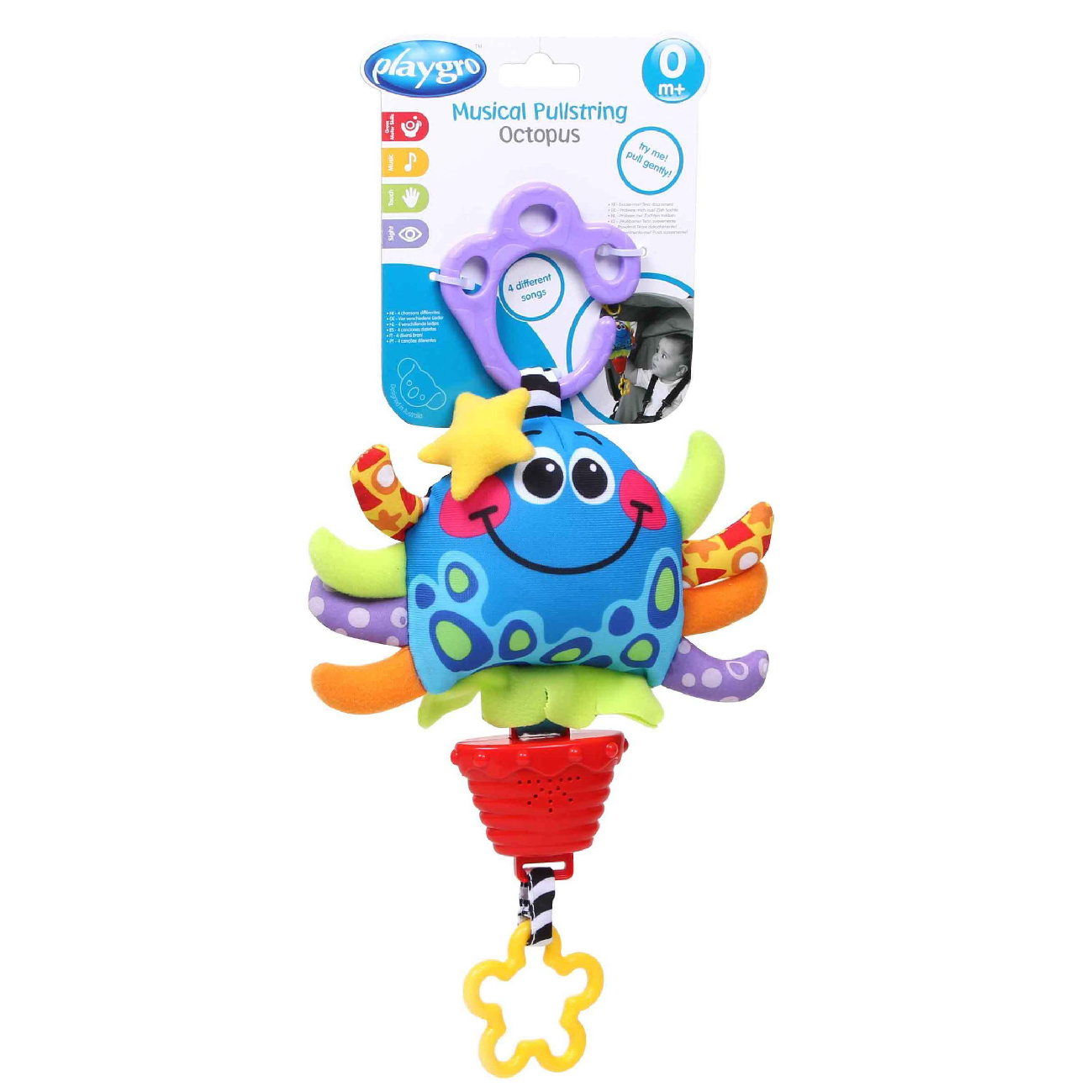 Playgro Musical Pullstring Octopus ของเล่นตุ๊กตาปลาหมึก