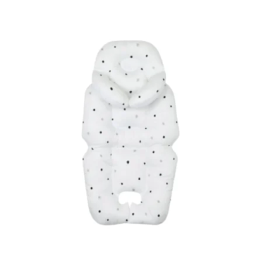 เบาะรองนอนรถเข็น HUGPAPA STROLLER LINER สีขาว